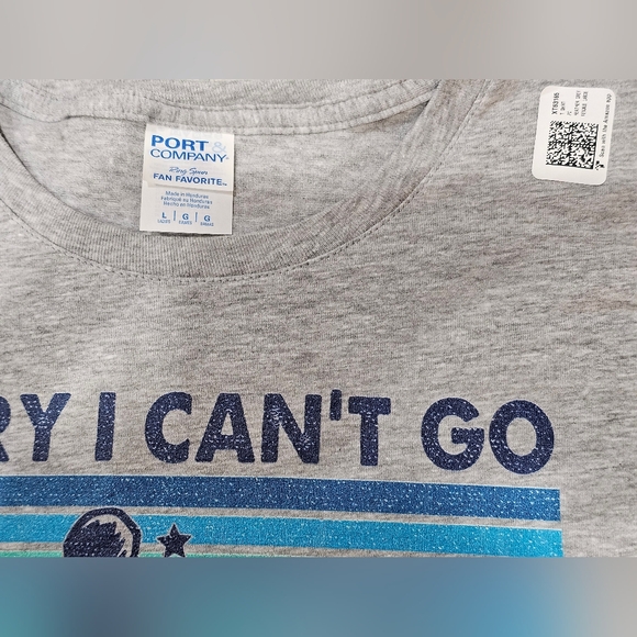 Graphic Womens Large T-shirt, 'Sorry I Can't Go I'm An Indoor Cat'. New - Picture 3 of 3